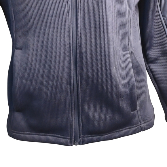 Swiss Tech Jacket Women's Purple Blue Knit ZIP Up Jacket Sz Medium - Picture 4 of 9